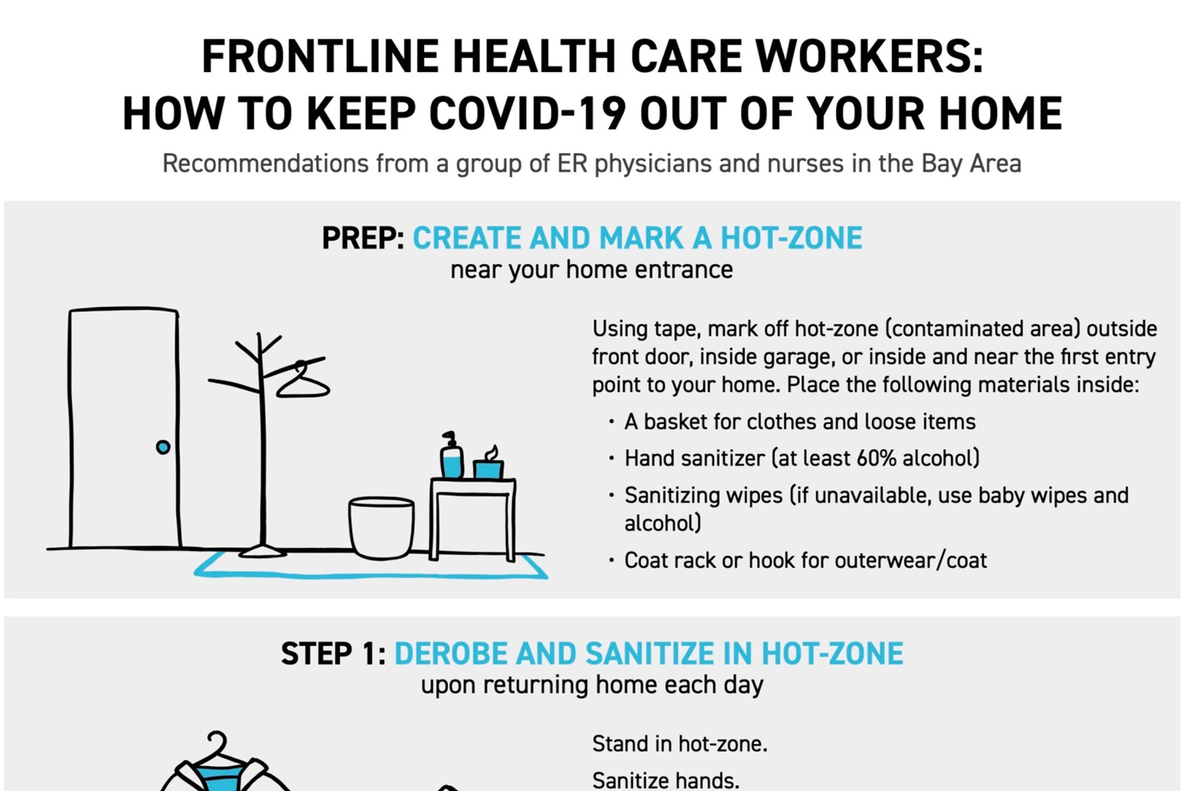 Checklist for Frontline Workers: How to Keep COVID-19 Out of Your Home
