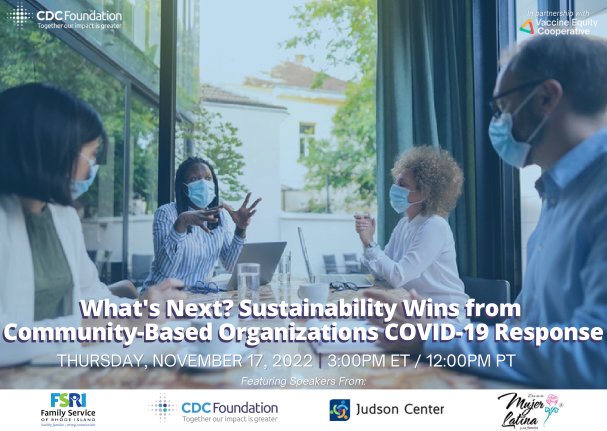 What’s Next? Sustainability Wins from Community-Based Organizations COVID-19 Response